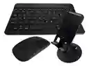 Teclado Inalambrico 3 En 1 Jertech Inn Receptor Usb Mouse Soporte Tablet O Celular Portatil