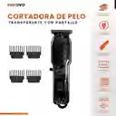 Patillera Recargable Inalambrica Con Guías Diseño Trasparente Ergonomic Clipper Innovo