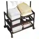 Organizador Zapatero Perchero 3 Niveles Con Rueda