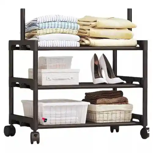 Organizador Zapatero Perchero 3 Niveles Con Rueda