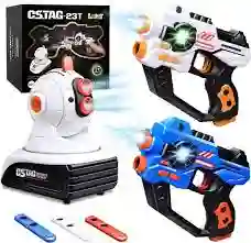 Etiqueta Láser, 2 Pistolas De Juguete Lazer Con Pantalla Led Digital
