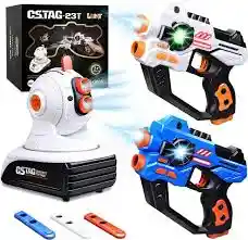 Etiqueta Láser, 2 Pistolas De Juguete Lazer Con Pantalla Led Digital