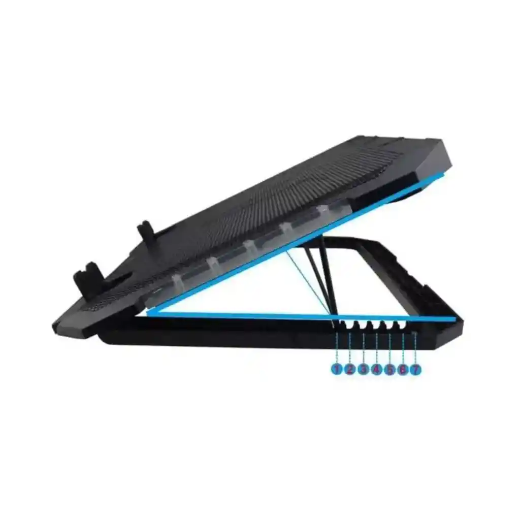 Base Refrigerante Para Computador Ajustable 5 Niveles Jertech Kl-332