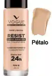 Base Liquida Vogue Resist 24 Horas Tono Pétalo