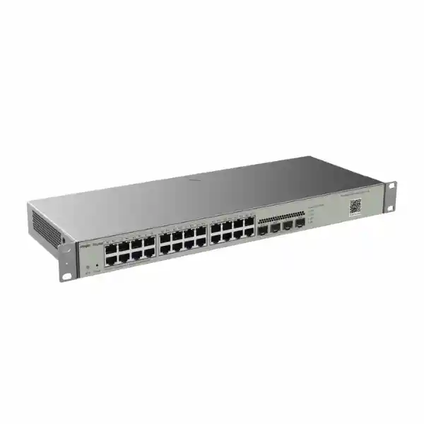 Switch Administrable Con 24 Puertos Gigabit + 4 Sfp Para Fibra 1gb