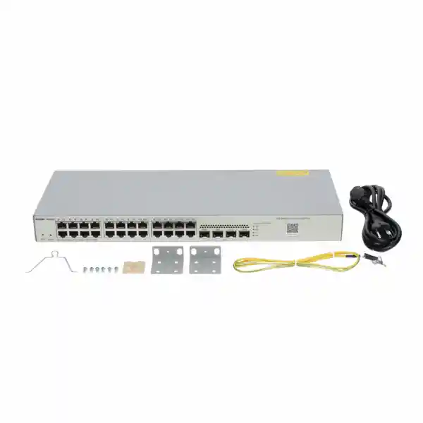 Switch Administrable Con 24 Puertos Gigabit + 4 Sfp Para Fibra 1gb