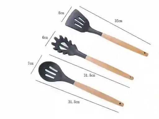 Set De 12 Cucharones De Cocina – Ideal Para Cocinar Y Servir