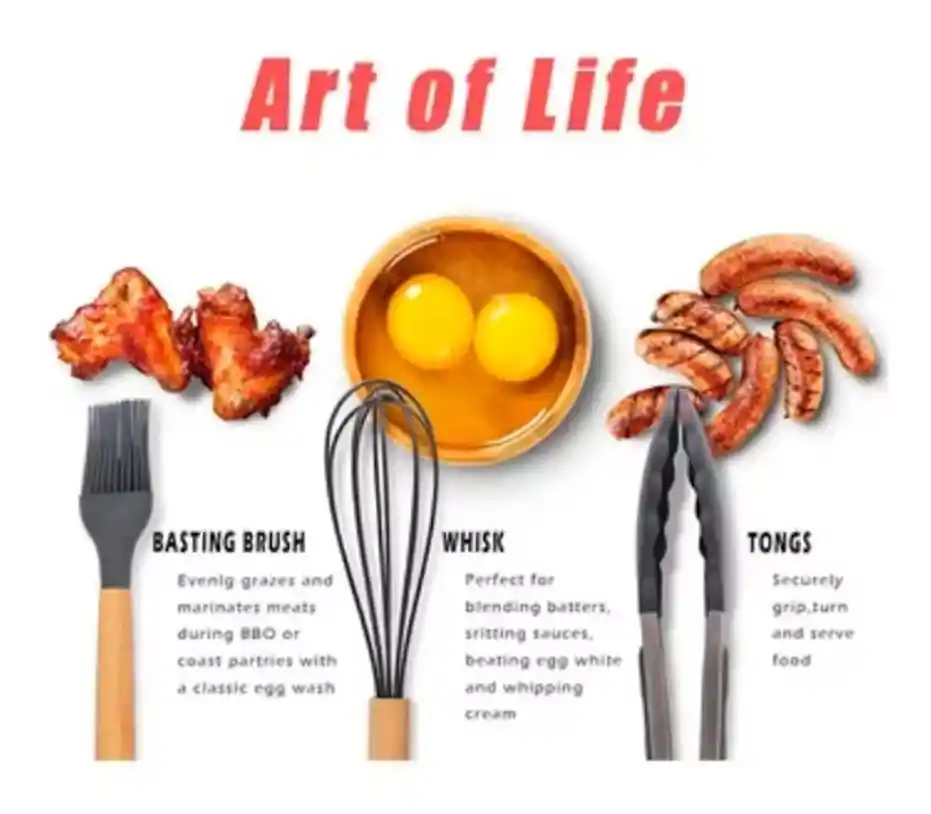Set De 12 Cucharones De Cocina – Ideal Para Cocinar Y Servir