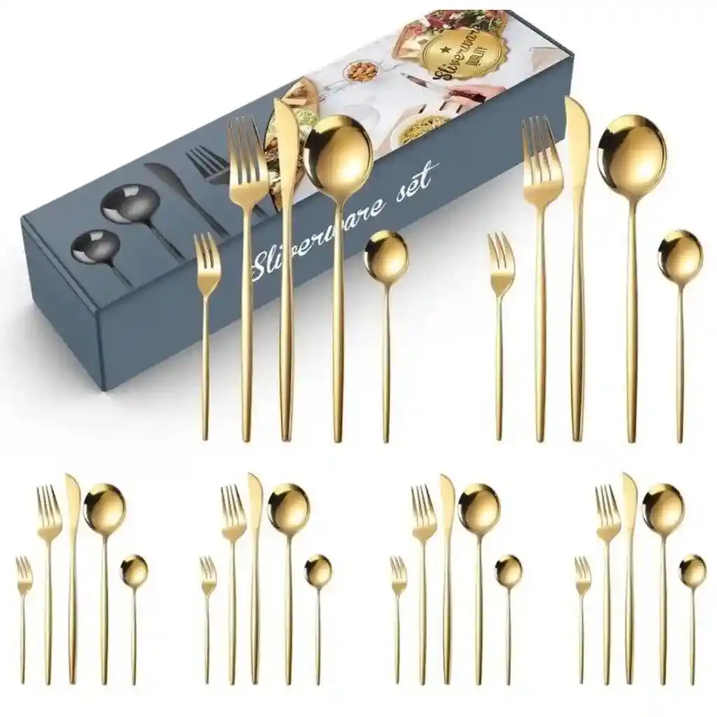 Set De Cubiertos X30 Piezas – Ideal Para Comidas Diarias O Eventos