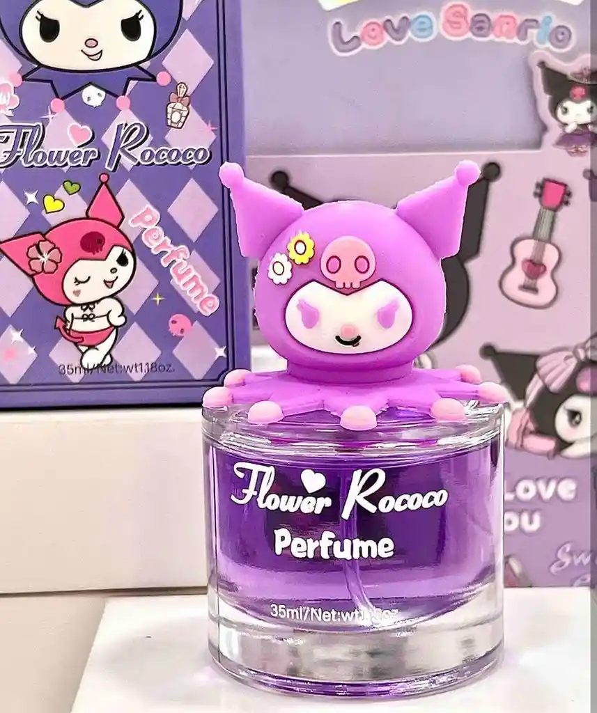 Perfume Kuromi Flower Rococo Actitud Y Dulzura En Un Frasco