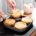 Sartén Dividido De Acero 4 Puestos – Cocina Fácil Y Sin Mezclar Sabores