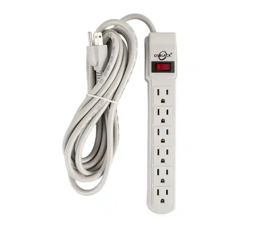 Regleta Electrica Multitoma 6 Tomas Polo A Tierra 5 Metros
