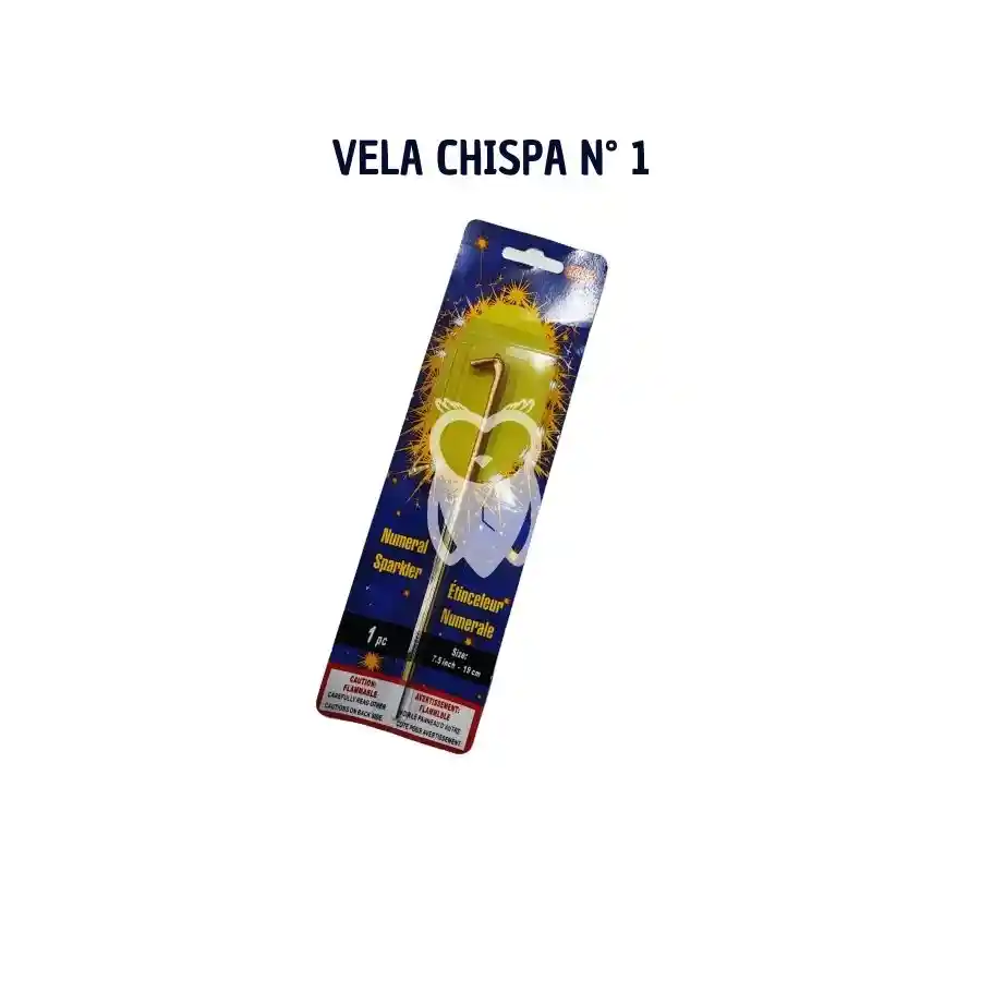 Vela Numero Chispa # 1