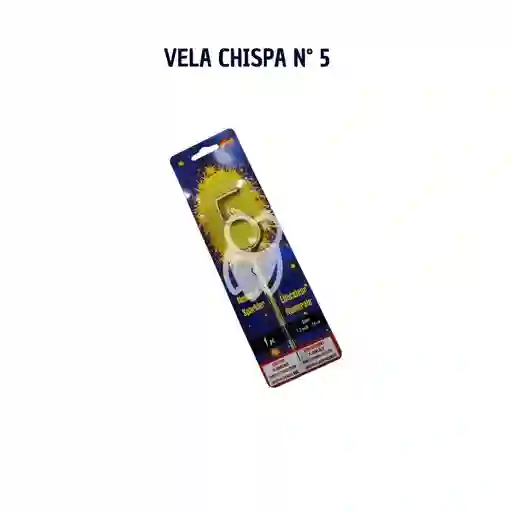 Vela Numero Chispa # 5