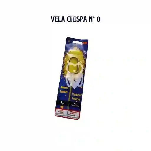 Vela Numero Chispa # 0