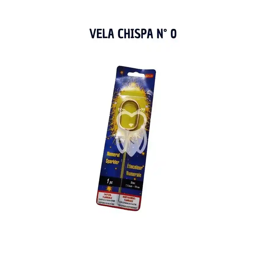Vela Numero Chispa # 0