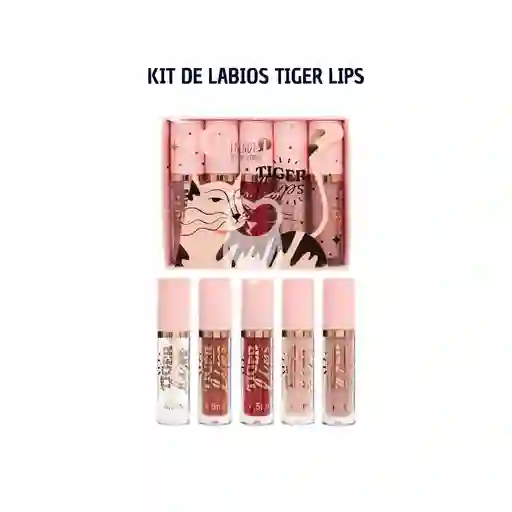 Labial Kit De Labios Tiger Lips