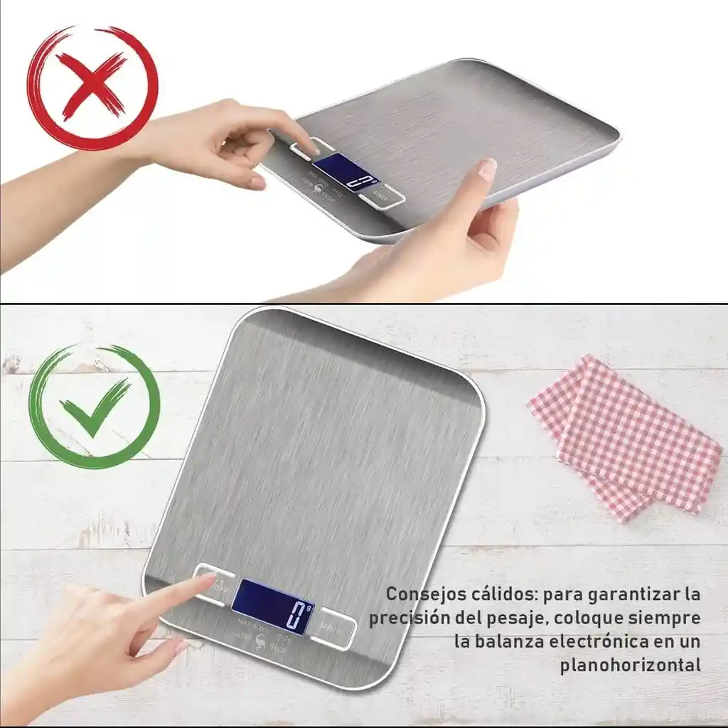 Gramera Digital Recargable Para Cocina – Compacta Y Precisa