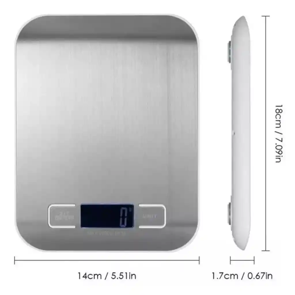 Gramera Digital Recargable Para Cocina – Compacta Y Precisa
