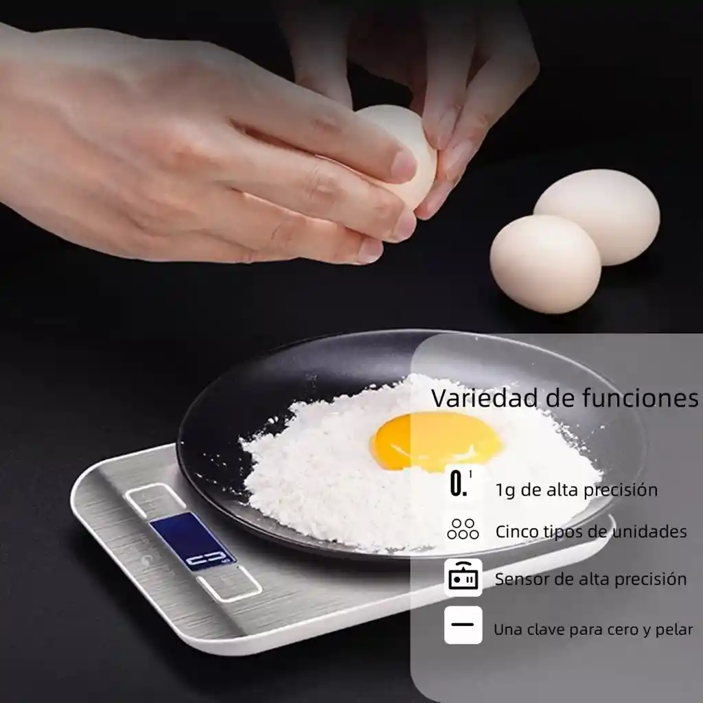 Gramera Digital Recargable Para Cocina – Compacta Y Precisa