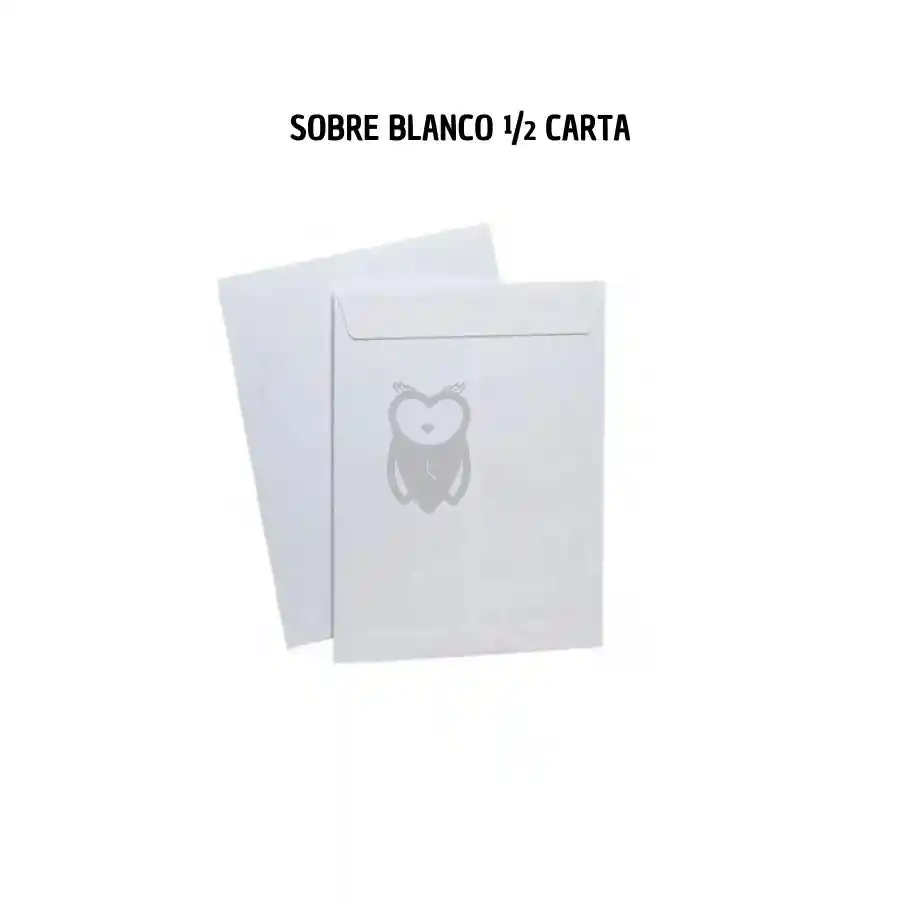Sobre Blanco 1/2 Carta