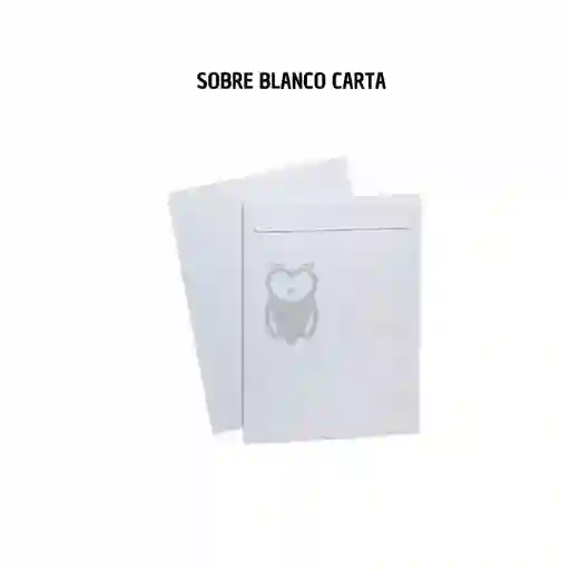 Sobre Blanco Carta