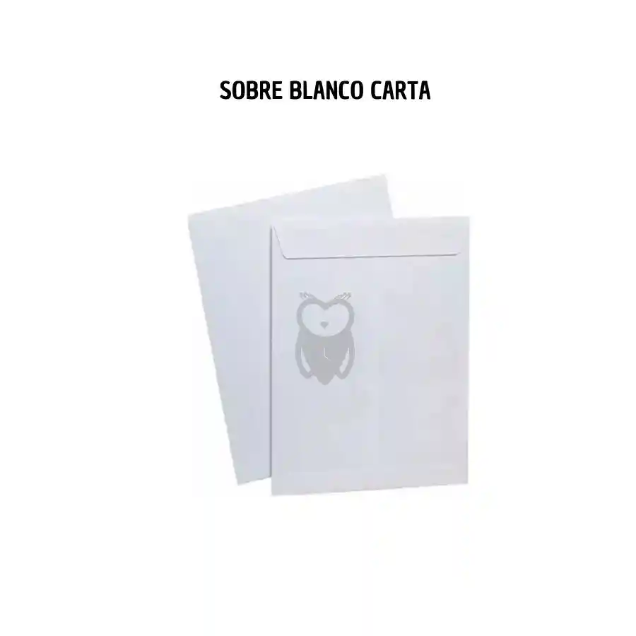 Sobre Blanco Carta