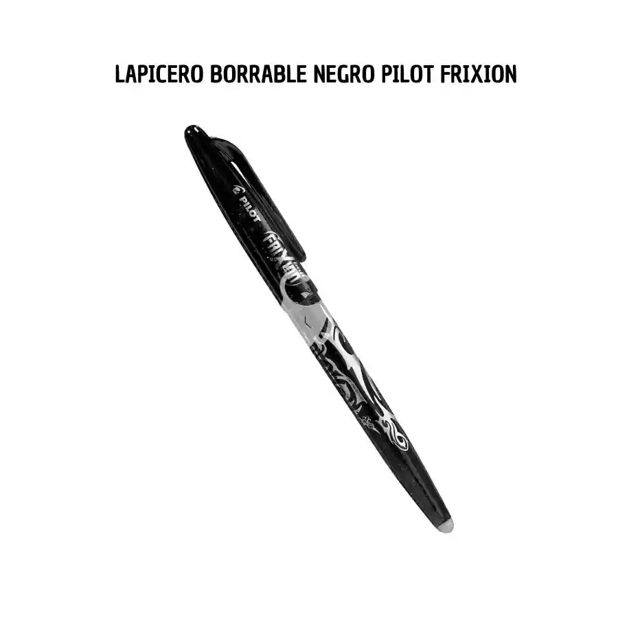 Lapicero Borrable Negro Pilot Frixion 0.7mm