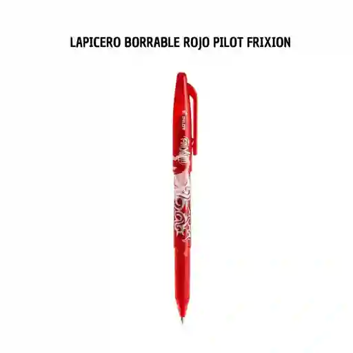 Lapicero Borrable Rojo Pilot Frixion 0.7mm