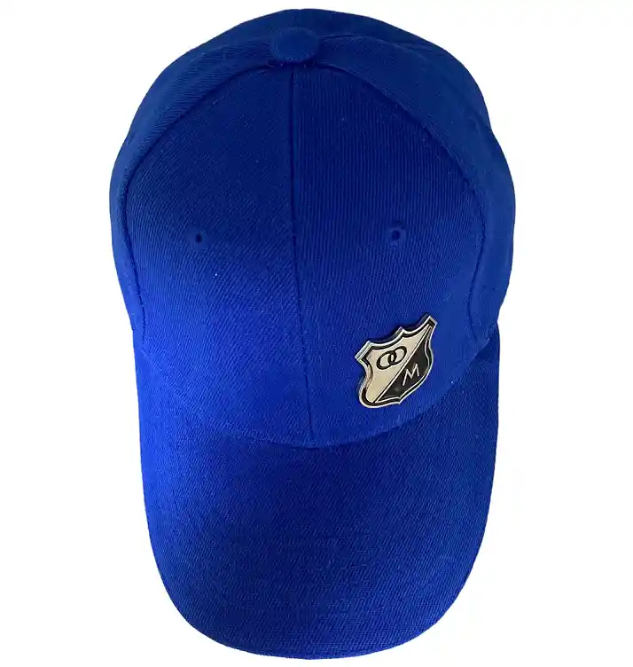 Gorra Equipos De Futbol Colombiano Millonarios Futbol Club/ Azul Rey - E. Metalico