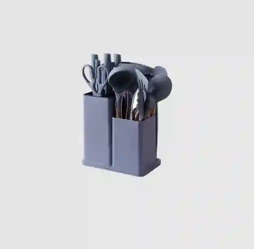 Set De 19 Utensilios De Cocina Premium Cucharones Cuchillos