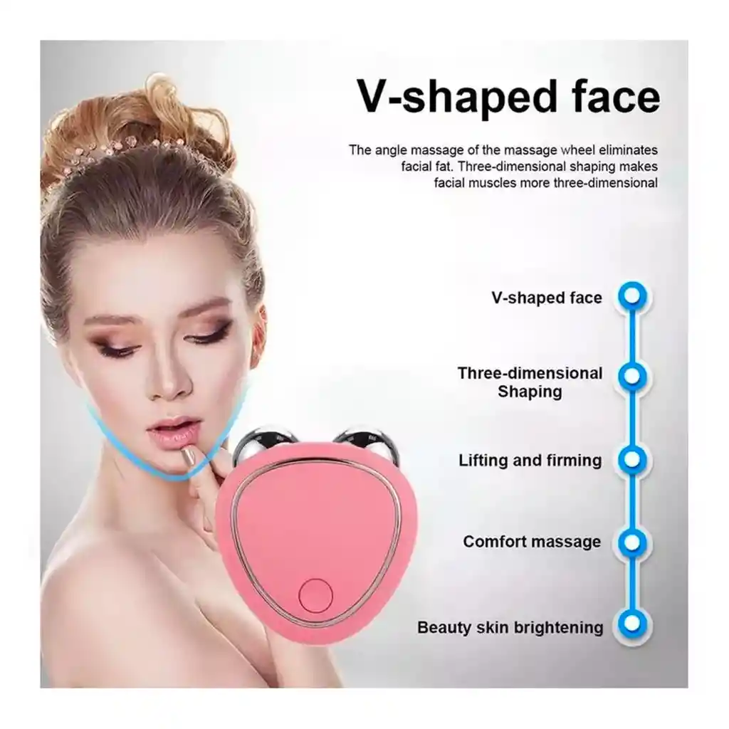 Masajeador Facial Con Microcorriente – Tonifica Y Reafirma La Piel