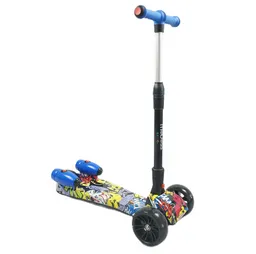 Patineta Scooter Con Humo Para Niños Luces Color Graffity