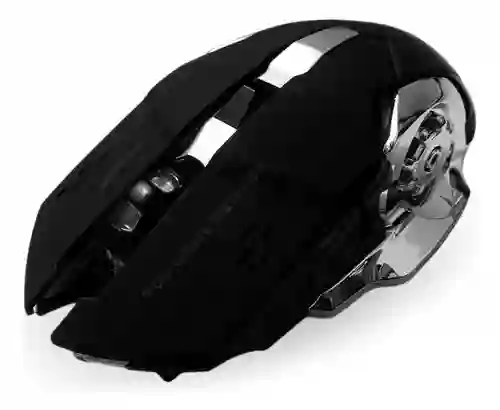 Mouse Gamer Inalambrico 6 Botones Black Edition Receptor Usb Con Luces Rgb