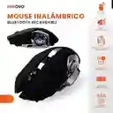 Mouse Gamer Inalambrico 6 Botones Black Edition Receptor Usb Con Luces Rgb