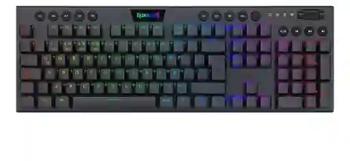 Teclado Gamer Bluetooth Redragon Horus K618 Low Profile Red