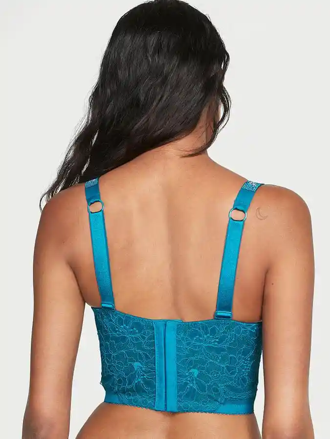 Top Tipo Corsé Victoria´s S Encaje Y Pedrería 34b Original