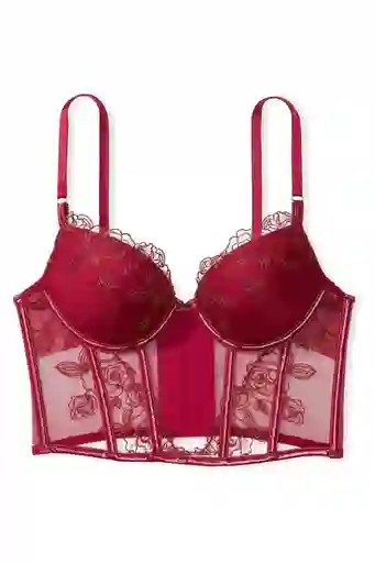 Crop Top Tipo Corsé Victoria´s S Bordado 36c Original