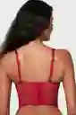 Crop Top Tipo Corsé Victoria´s S Bordado 36c Original