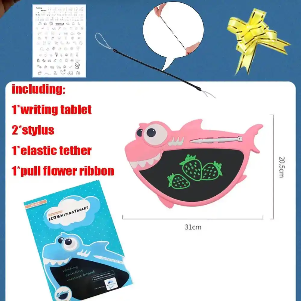 Tablero Digital Mágico Led Escritura Dibujo Tiburón