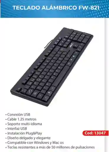 Teclado Unitec Usb