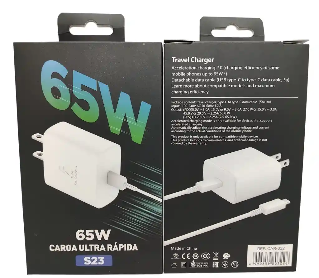 Cargador S23 65w