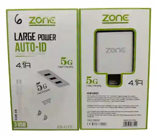 Cargador V8 Economico 3 Usb