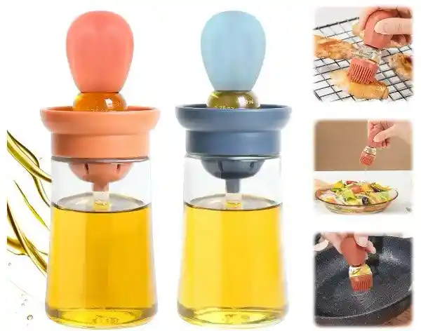 Dispensador Aceite Gotero Y Brocha