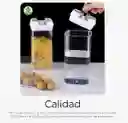Contenedores Organizadores Herméticos Tapa Blanca X7 Piezas