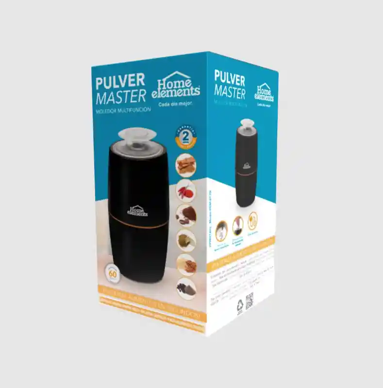 Molino Pulverizador De Granos Alimentos Secos Home Elements