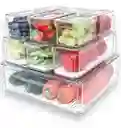 Organizadores Nevera Cocina Set 10 Contenedores Con Tapa