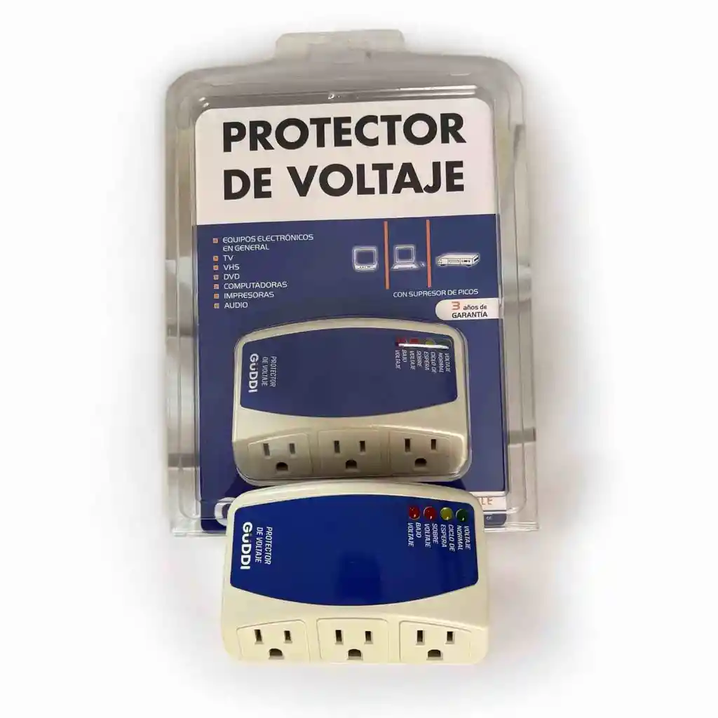 Protector De Voltaje Electrodomésticos 120v | 3 Tomas