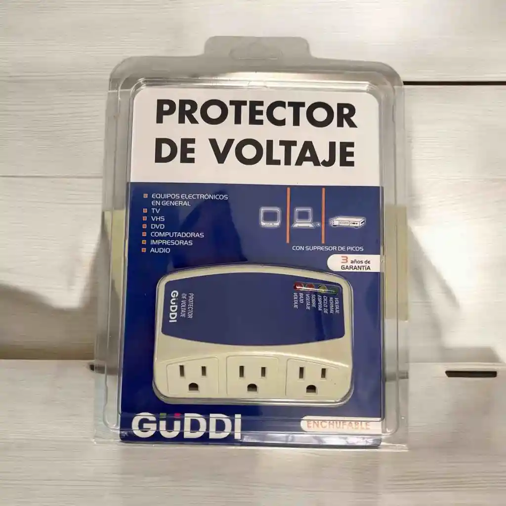 Protector De Voltaje Electrodomésticos 120v | 3 Tomas