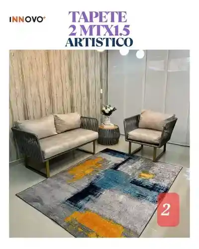 Tapete Decorativo Antideslizante Artistic Elegans Twu 2 Mt X 1.5 Mt Innovo
